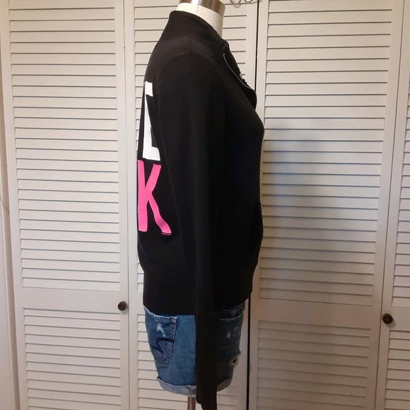 Victoria's Secret "Kangaroo Pocket" PINK Sweatshirt with EXTRA- LONG Sleeves - Picture 8 of 16